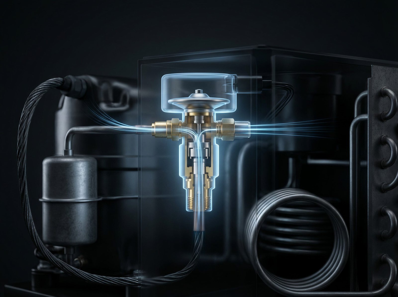FOCEEDO cold plunge chiller expansion valve - Precision cooling technology